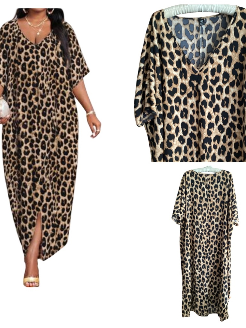 🌂 SHEIN Curve Animal Print Maxi Dress Size 5x